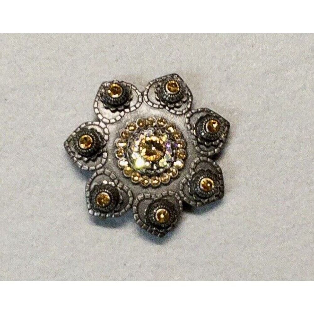 Womens Bling Belt Buckle‎ Flower Crystals